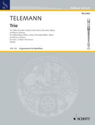 Telemann, Georg Philipp: Trio d-Moll für Alt-Blockflöte (Flöte), Violine (Tenor-Blockflöte, Oboe) und Basso 