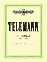 Telemann, Georg Philipp: Triosonate c-Moll aus den Essercizii musici für Blockflöte, Oboe und Bc 