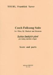Thuri, Frantisek Xaver: Czech Folksong Suite für Oboe, Klarinette und Fagott, Partitur und Stimmen 