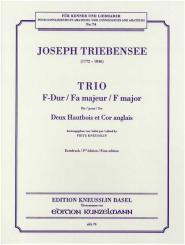 Triebensee, Joseph: Trio F-Dur für 2 Oboen und Englischhorn, Stimmen 