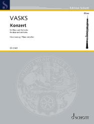 Vasks, Peteris: Konzert für Oboe und Orchester, Klavierauszug mit Solostimme 