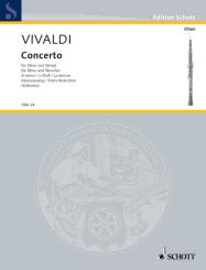 Vivaldi, Antonio: Concerto a-Moll für Oboe und Streicher, für Oboe und Klavier 