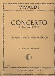Vivaldi, Antonio: Concerto g minor RV103 for flute, oboe and bassoon, parts 