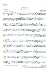 Vivaldi, Antonio: Konzert a-Moll RV461 für Oboe, Streicher und Bc, Violine 1 