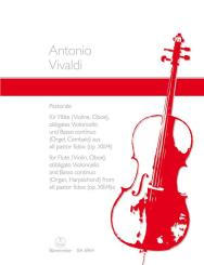 Vivaldi, Antonio: Pastorale aus Il pastor fido op.13,4 für Flöte (Violine, Oboe), obligates Violoncello und Bc 