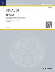 Vivaldi, Antonio: Sonate c-Moll für Oboe und Bc, Stimmen 
