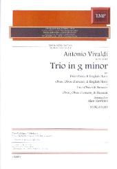 Vivaldi, Antonio: Trio g-Moll RV73 für 2 Oboen und Englischhorn (Fagott), Partitur und Stimmen 