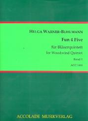 Warner-Buhlmann, Helga: Fun 4 five Band 1 für Flöte, Oboe, Klarinette, Horn und Fagott, Partitur und Stimmen 