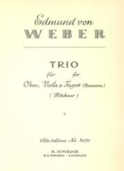 Weber, Edmund von: Trio für Oboe, Viola und Fagott, Stimmen 