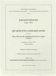 Wenth, Johann: Quartetto concertante für Oboe, Klarinette, Englischhorn und Fagott, Stimmen 