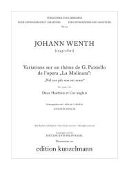 Wenth, Johann: Variationen über ein Thema von Giovanni Paisiello für 2 Oboen und Englischhorn, Stimmen 