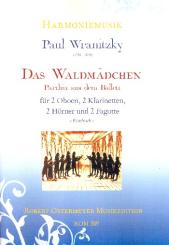 Wranitzky, Paul: Parthia aus dem Ballett Das Waldmädchen für 2 Oboen, 2 Klarinetten, 2 Hörner und 2 Fagotte, Partitur und Stimmen 
