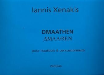 Xenakis, Yannis: Dmaathen pour hautbois et percussion partition 