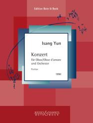 Yun, Isang: Konzert (1990) für Oboe/ Oboe d'amore und Orchester, Partitur 