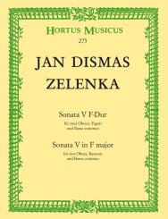 Zelenka, Jan Dismas: Sonate F-Dur Nr.5 für 2 Oboen, 9537 