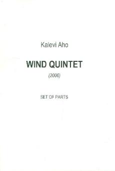 Aho, Kalevi: Quintett für Flöte, Oboe, Klarinette, Horn und Fagott, Stimmen 
