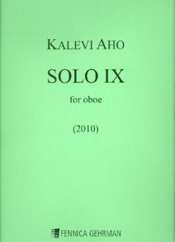 Aho, Kalevi: Solo no.9 for oboe 