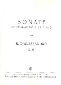 Alessandro, Raffaele d': Sonate op.67 für Oboe und Klavier 
