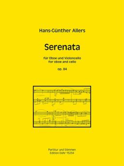 Allers, Hans Günter: Serenata op.84 für Oboe und Violoncello, Partitur und Stimmen 