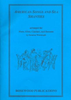 American Songs and Sea Shanties for flute, oboe, clarinet and bassoon, score and parts 