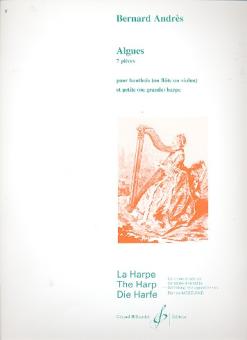 Andrès, Bernard: Algues pour hautbois (fl, vl) et petite ou grande harpe 