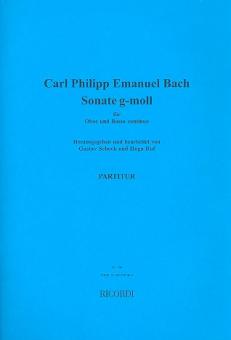 Bach, Carl Philipp Emanuel: Sonate g-Moll für Oboe und Klavier 