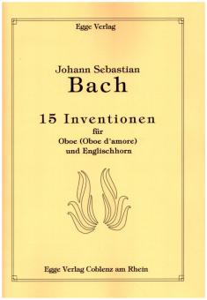 Bach, Johann Sebastian: 15 Inventionen für Oboe (Oboe d'amore) und Englischhorn, Spielpartitur und Stimme 