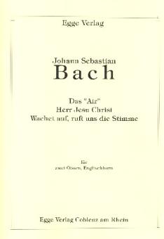 Bach, Johann Sebastian: 3 Stücke für 2 Oboen und Englischhorn, Partitur und Stimmen 