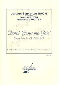Bach, Johann Sebastian: Choral Jesus ma joie BWV227 pour 2 hautbois, 2 hautbois d'amour et cor anglais, partition et parties 