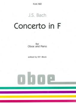 Bach, Johann Sebastian: Concerto F major for oboe and piano 