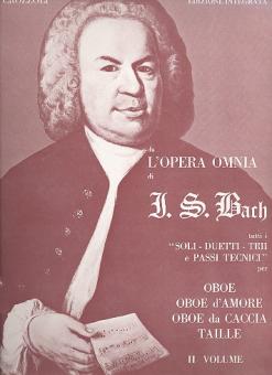 Bach, Johann Sebastian: Da l'opera omnia di J.S. Bach Tutti i soli, duetti, trii e passi, tecninci vol.2 per oboe 