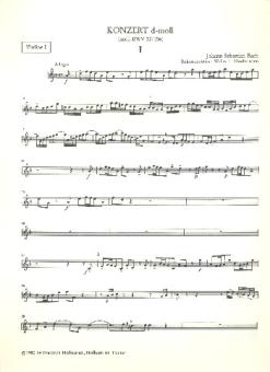 Bach, Johann Sebastian: Konzert d-Moll nach BWV35 und BWV156 für Oboe (Orgel) und Streichorchester, Violine 1 