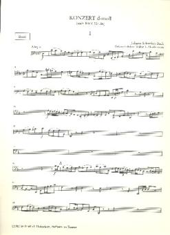 Bach, Johann Sebastian: Konzert d-Moll nach BWV35 und BWV156 für Oboe (Orgel) und Streichorchester, Violoncello 