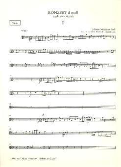 Bach, Johann Sebastian: Konzert d-Moll nach BWV35 und BWV156 für Oboe (Orgel) und Streichorchester, Viola 
