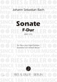 Bach, Johann Sebastian: Sonate F-Dur nach BWV525 für Oboe und Orgel (Cembalo) 