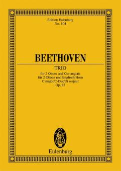 Beethoven, Ludwig van: Trio C-Dur op.87 für 2 Oboen und Englisch Horn, Studienpartitur 