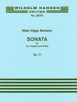 Bentzon, Niels Viggo: Sonata op.71 for cor anglais and piano archive copy 