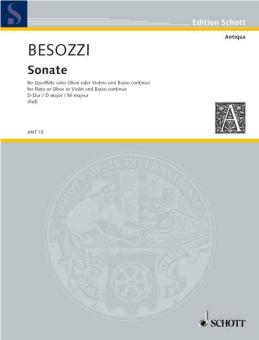 Besozzi, Alessandro: Sonate D-Dur für Oboe (Flöte, Violine) und Bc, Stimmen 