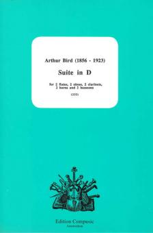 Bird, Arthur: Suite in D für 2 Flöten, 2 Oboen, 2 Klarinetten, 2 Hörner und 2 Fagotte, Partitur und Stimmen 