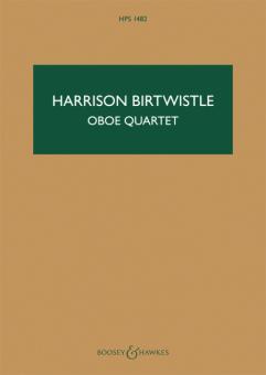 Birtwistle, Harrison: Oboe Quartet HPS 1482 für Oboe, Violine, Viola und Violoncello, Studienpartitur 
