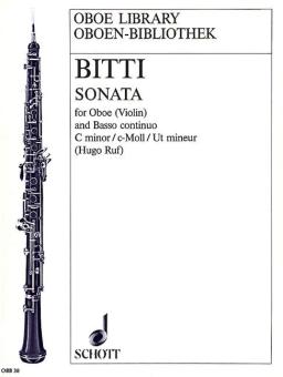 Bitti, Martino: Sonata c-Moll für Oboe (Violine) und Basso continuo 