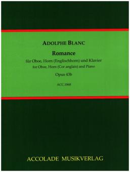 Blanc, Adolphe: Romance op.43b für Oboe, Horn (Englischhorn) und Klavier, Stimmen 