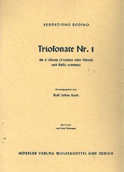 Bodinus, Sebastian: Triosonate Es-Dur Nr.1 für 2 Oboen und Bc 