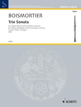 Boismortier, Joseph Bodin de: Triosonate F-Dur op.28,5 für 2 Oboen und Klavier 