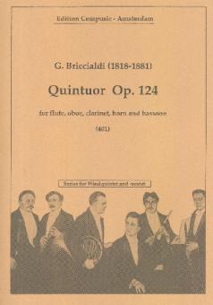 Briccialdi, Giulio: Quintuor op.124 for flute, oboe, clarinet, horn and bassoon, score and parts 
