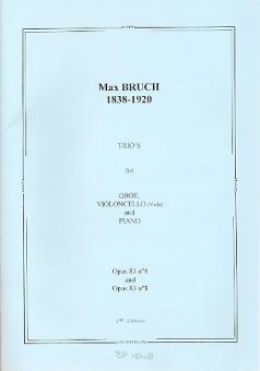 Bruch, Max: 2 Trios op.83 Nrs.6+8 für Oboe, Violoncello (Viola) und Klavier, Stimmen 