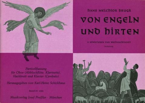 Brugk, Hans Melchior: Von Engeln und Hirten op.40 für Oboe, (Altblockflöte / Klarinette), Hackbrett und Klavier 
