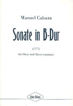 Cabaza, Manuel: Sonate B-Dur für Oboe und Bc  