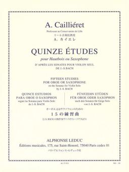 Cailliéret, A.: 15 Études pour hautbois (saxophone)  