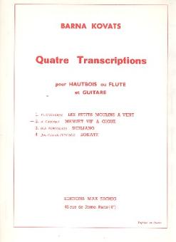 Campra, André: Menuet vif et gigue für Oboe (Flöte) und Gitarre, 4 transcriptions Nr.2 